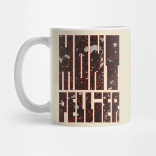 Montpellier, France City Map Typography - Vector Mug